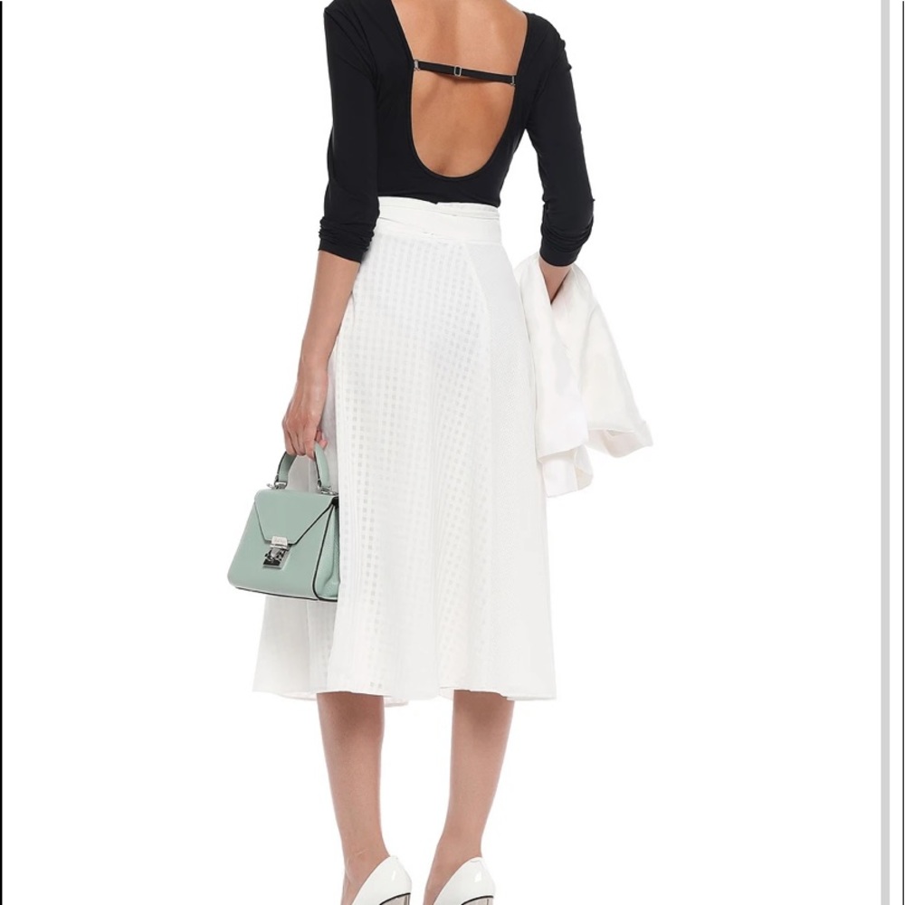 TIBI open-back black stretch body suit - Picture 4 of 8